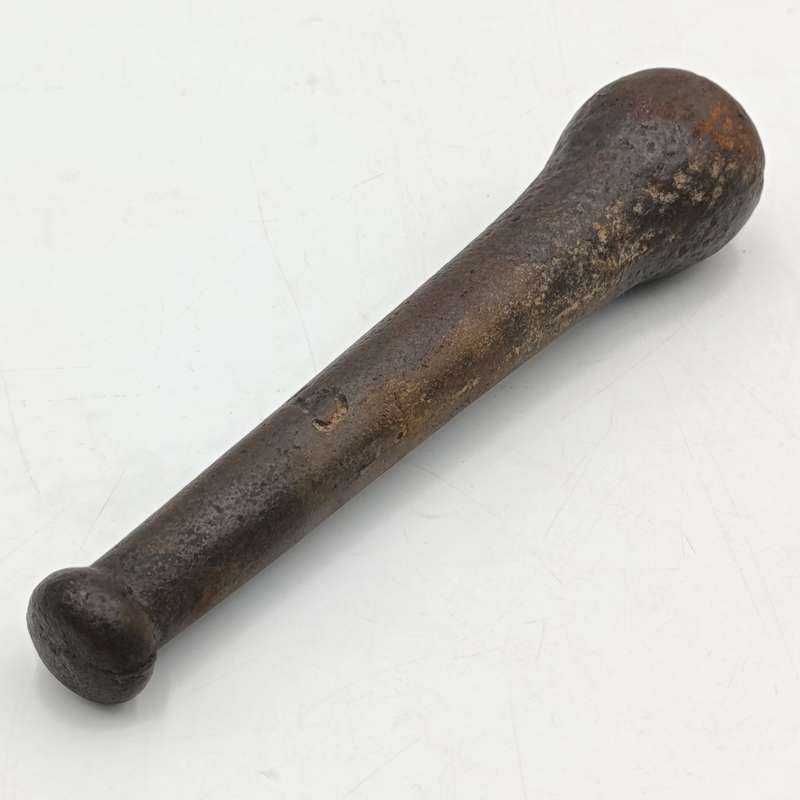 Large Antique cast iron mortar and pestle