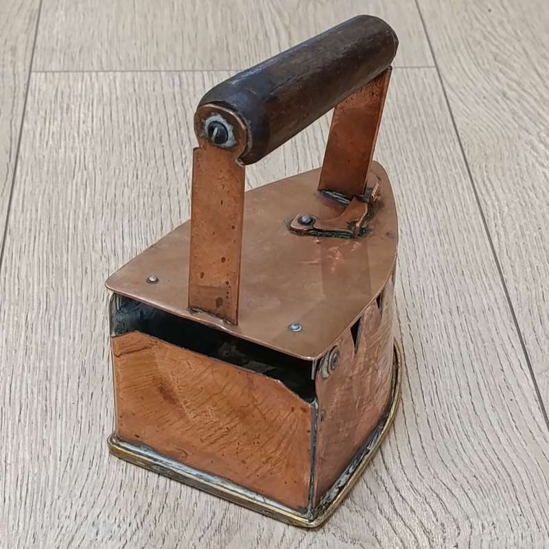 Beautiful antique copper coal Sad iron
