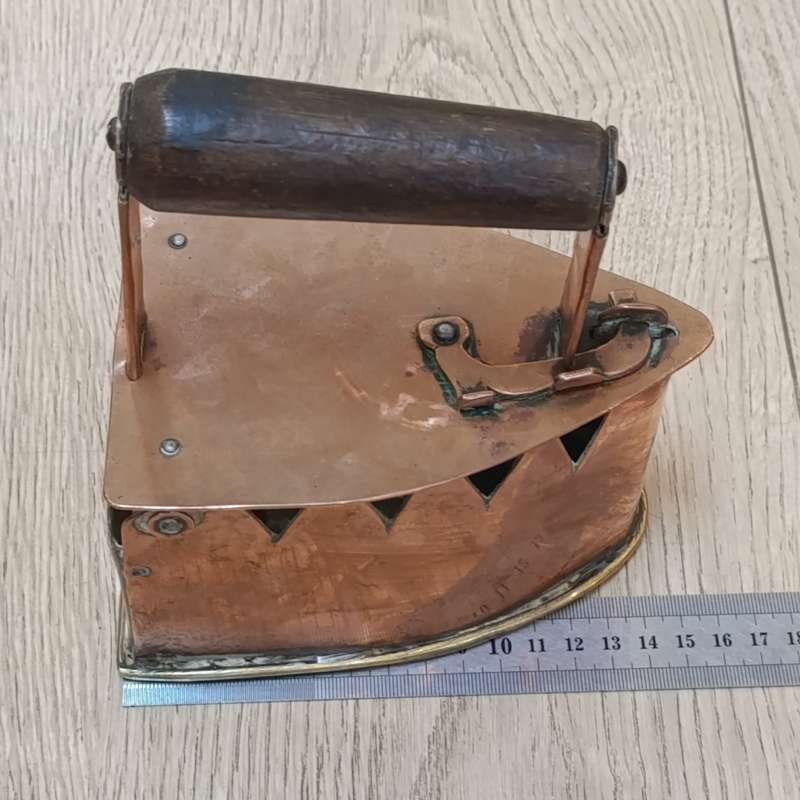 Beautiful antique copper coal Sad iron