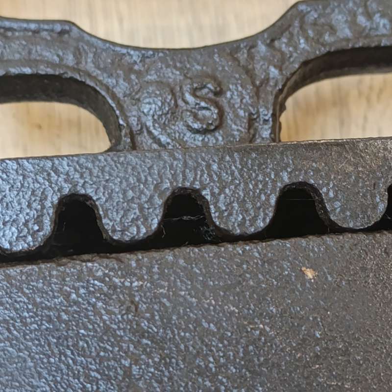 Antique Cast iron Sad iron - hinge broken