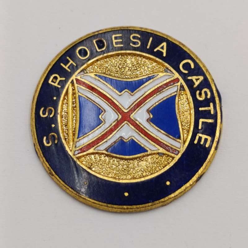 Vintage Union Castle SS Rhodesia Castle plaque
