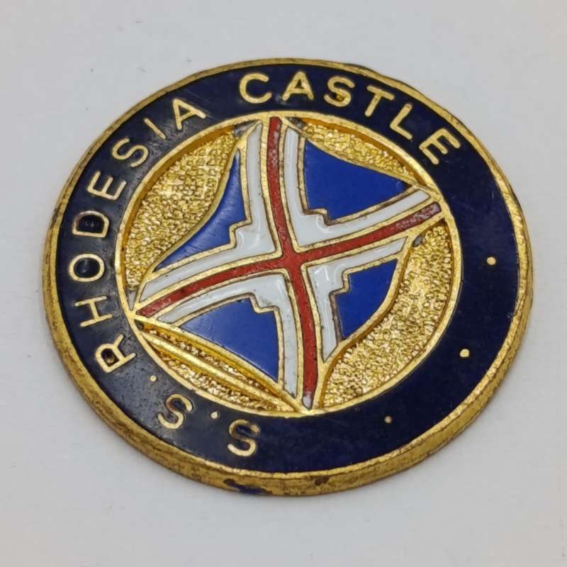 Vintage Union Castle SS Rhodesia Castle plaque