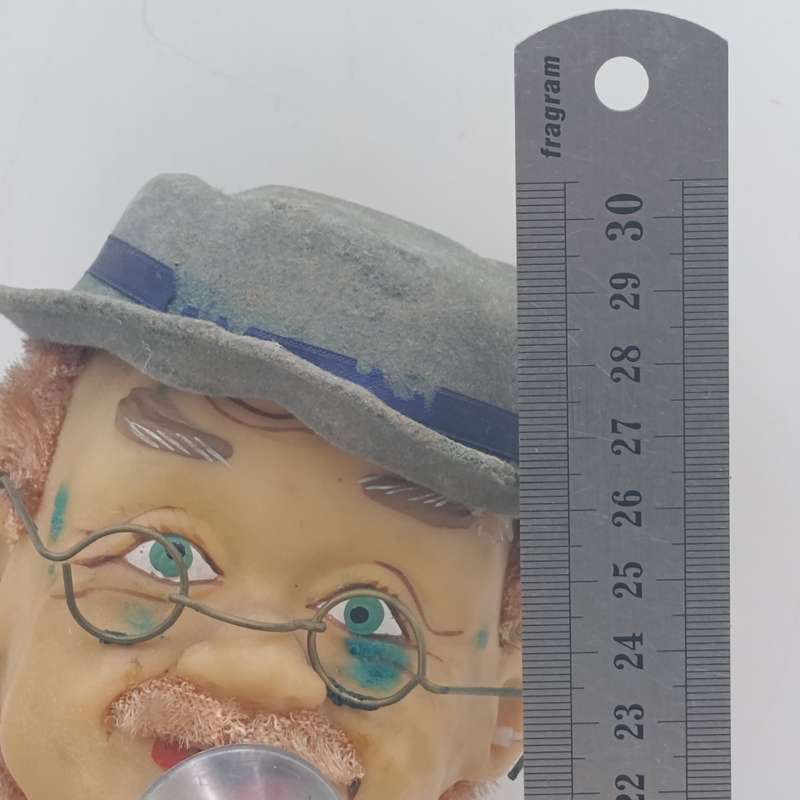 Vintage Charlie Weaver Bartender battery operated tin toy - working
