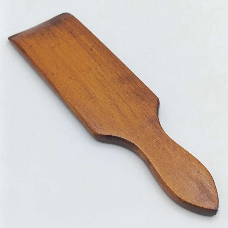 Antique wooden butter mould with spatula