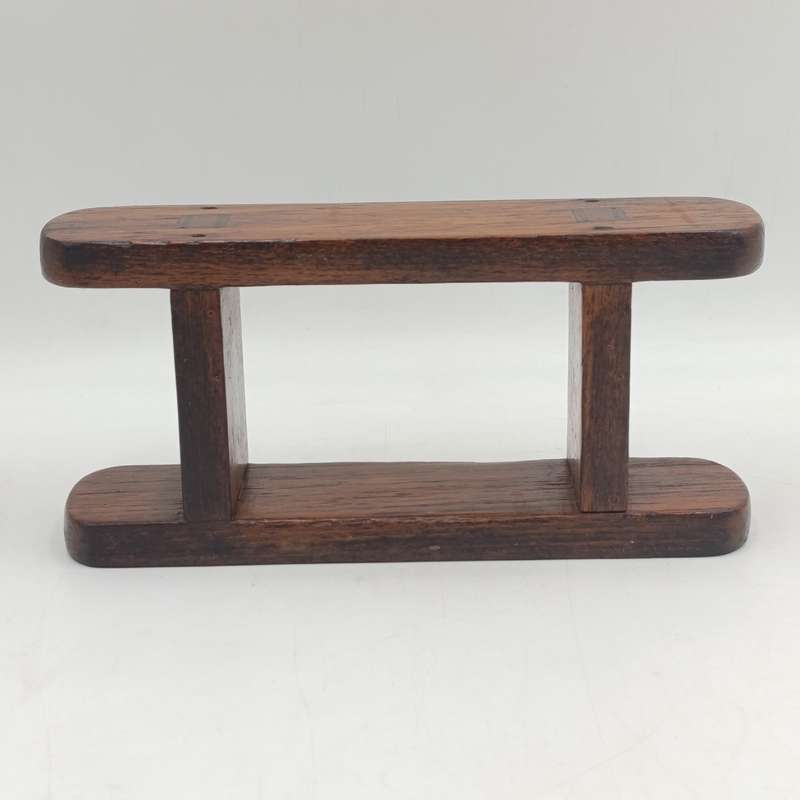 Antique wooden butter mould with spatula