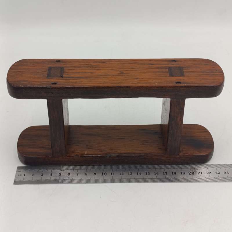 Antique wooden butter mould with spatula