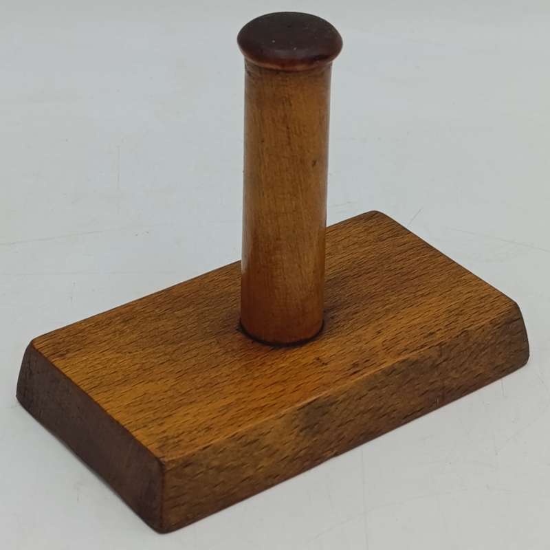 Antique wooden butter mould and press