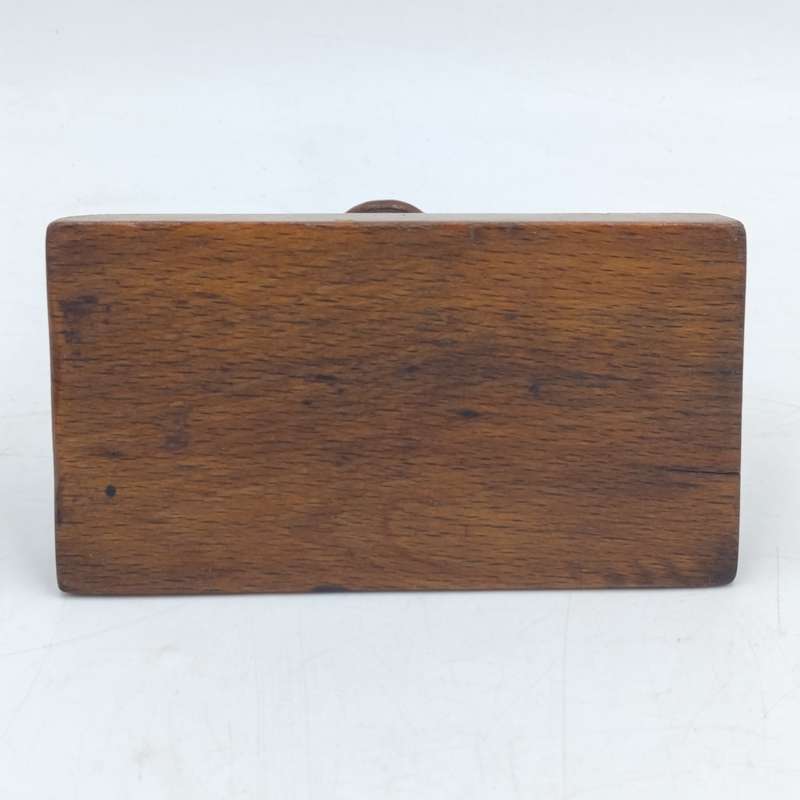 Antique wooden butter mould and press