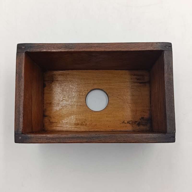 Antique wooden butter mould and press