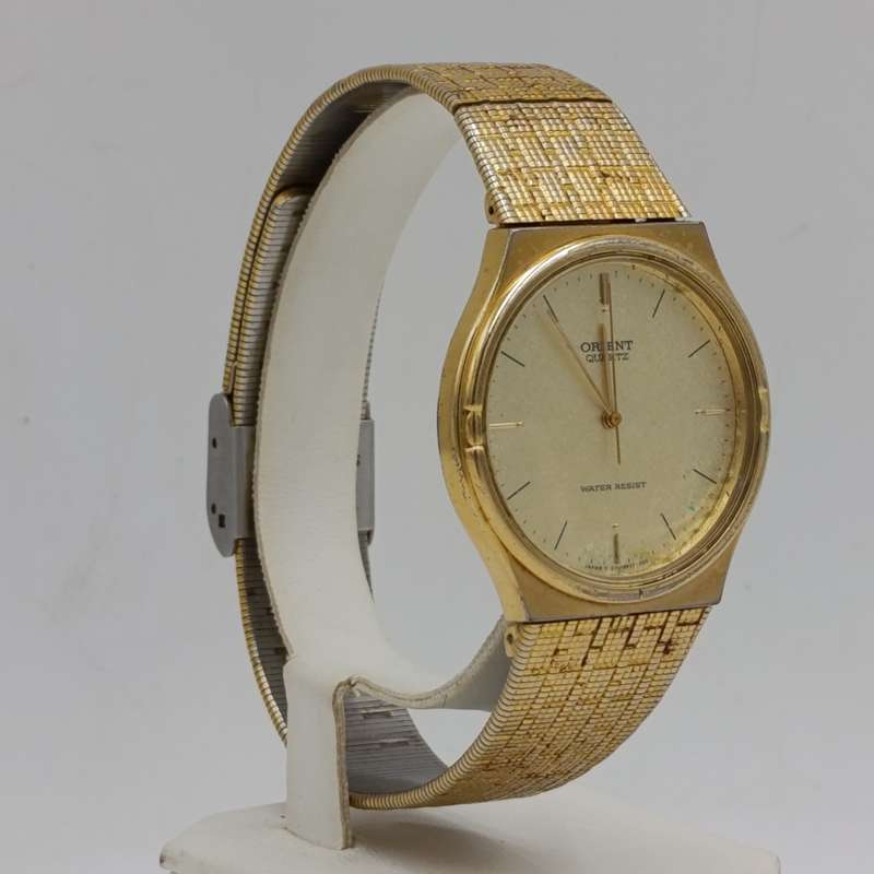Orient Quartz Gold colour men's watch - working