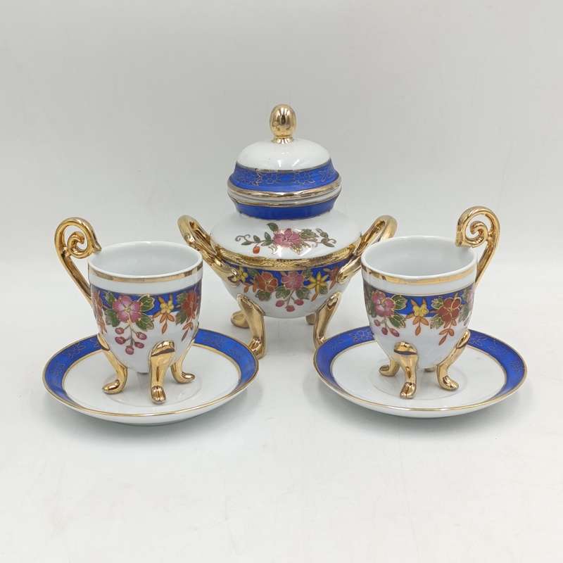 Vintage Chinese porcelain tea for two set