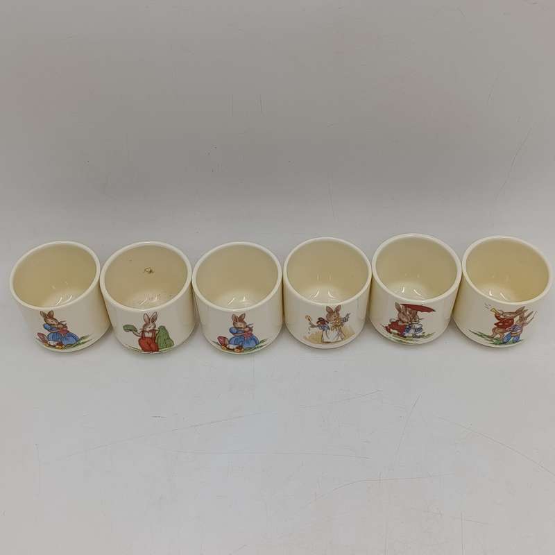 Set of Vintage Royal Doulton bunnykins egg cup holders