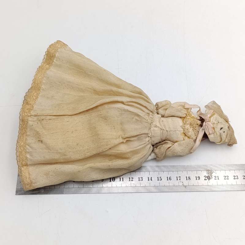 Antique bisque doll 22cm long, hands and feet intact