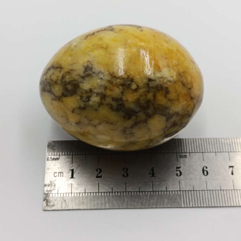 Pair of vintage Alabaster stone eggs
