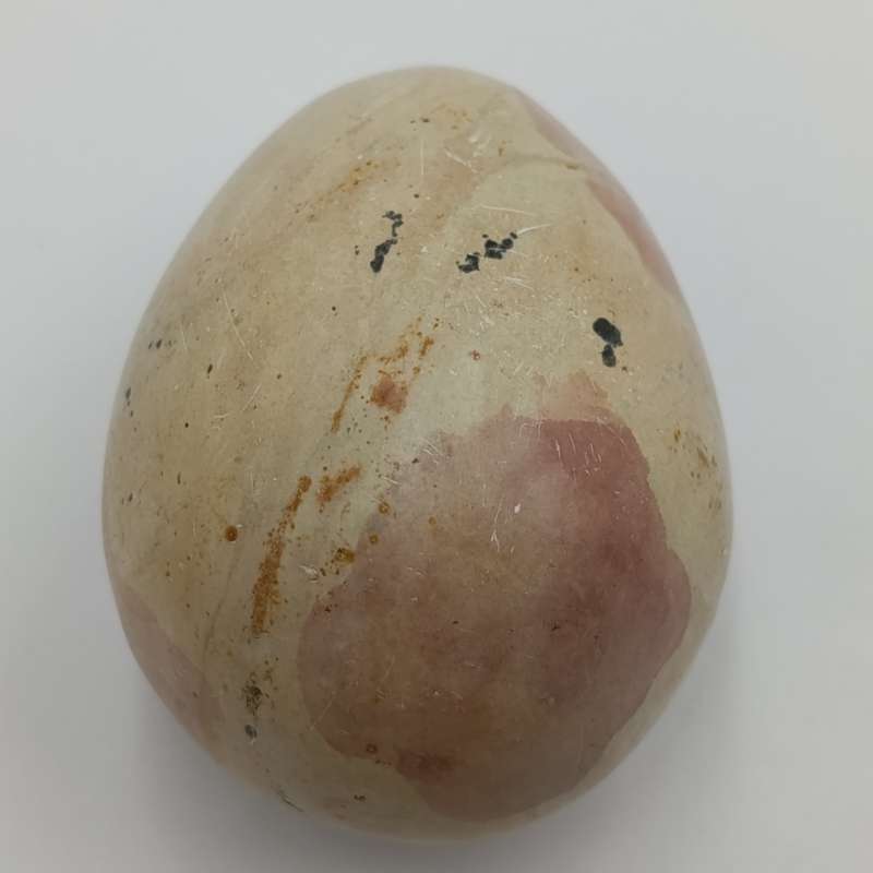 Pair of vintage soap stone eggs