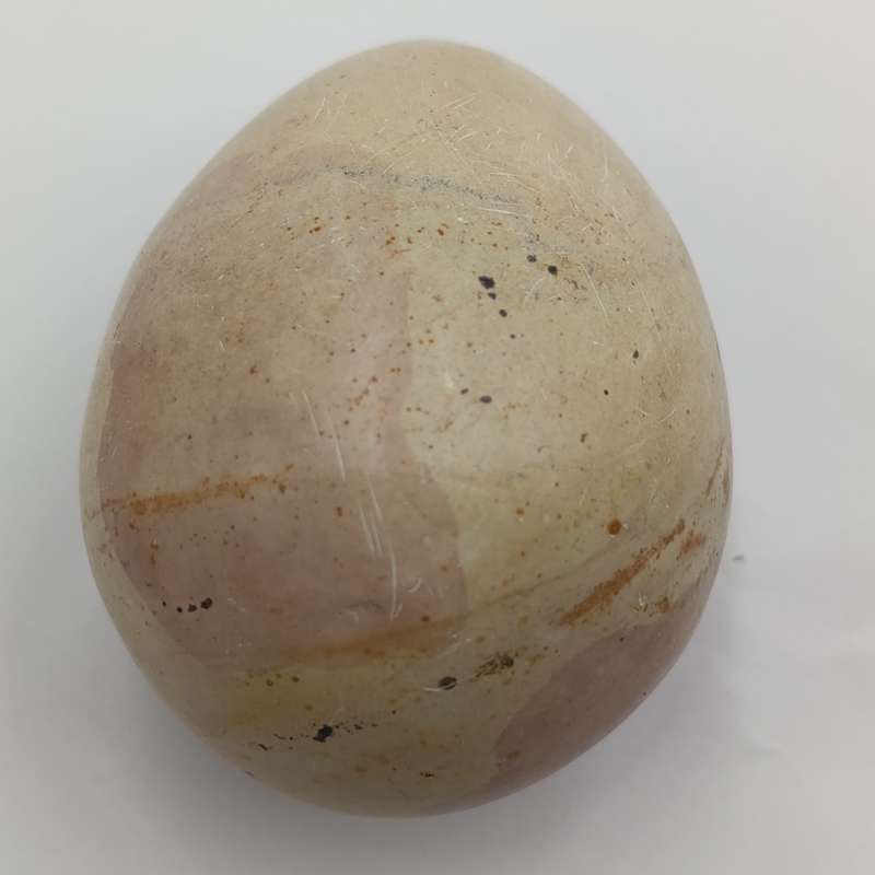 Pair of vintage soap stone eggs