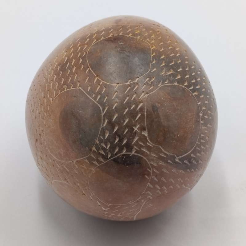 Pair of vintage soap stone eggs