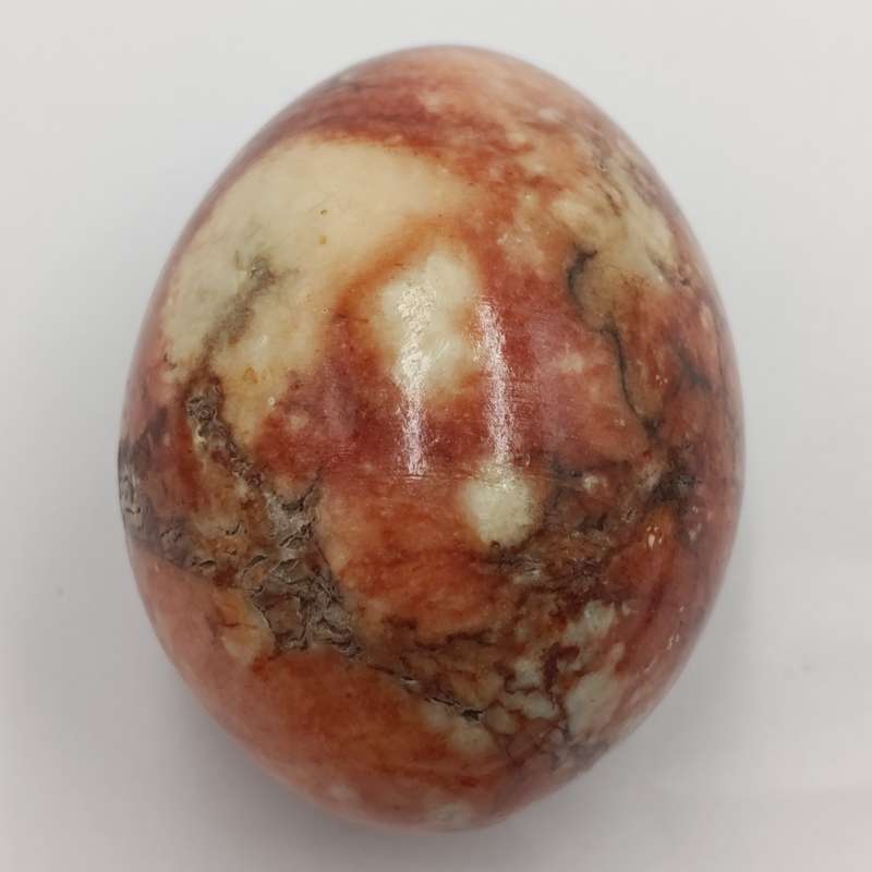 Pair of vintage Alabaster stone eggs