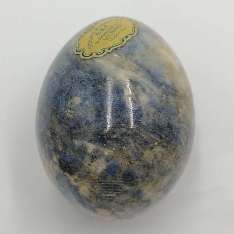 Pair of vintage Alabaster stone eggs