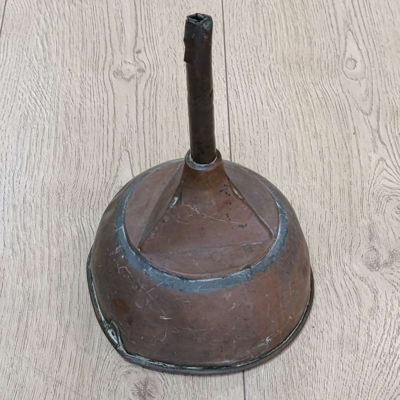 Vintage Copper funnel - food grade inner coating