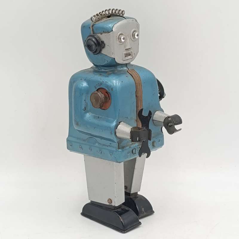Vintage Zoomer the Robot Mechanical Toy - Eyes light up, But needs attention