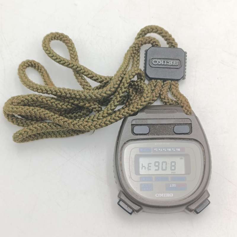 Seiko digital quartz stopwatch 5023-5000 - working - in case