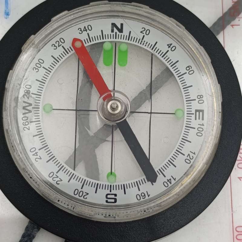 Ultratec mirror pocket compass in pouch