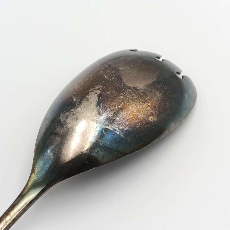 John Sherwood & Sous silverplated salad fork with Beaver mark (made to look like silver lion)