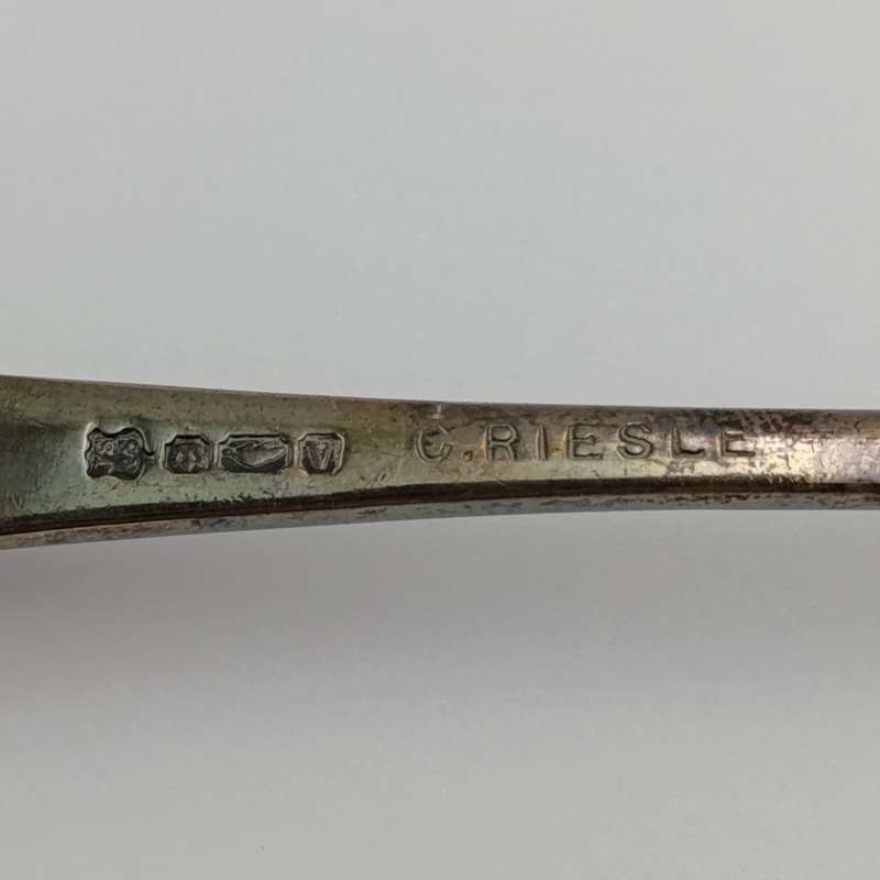 John Sherwood & Sous silverplated salad fork with Beaver mark (made to look like silver lion)