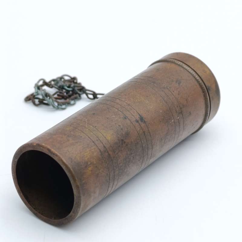Antique brass tonteldoos/tinder box - no striker