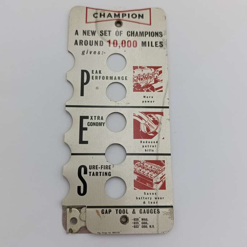 Vintage Champion Plugometer with gap tool and feeler gauge