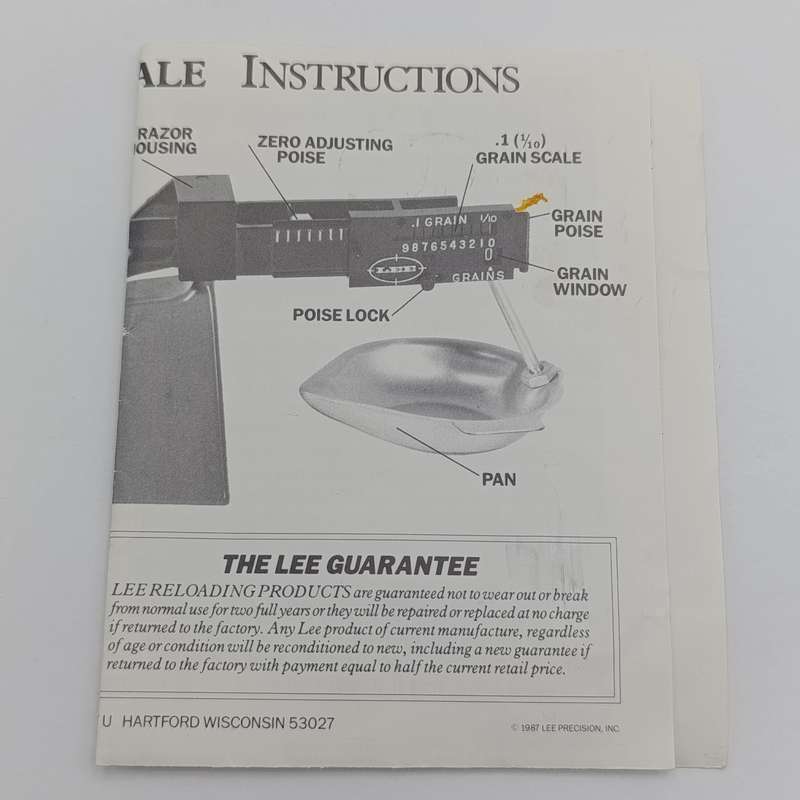 Lee Safety powder scale in box
