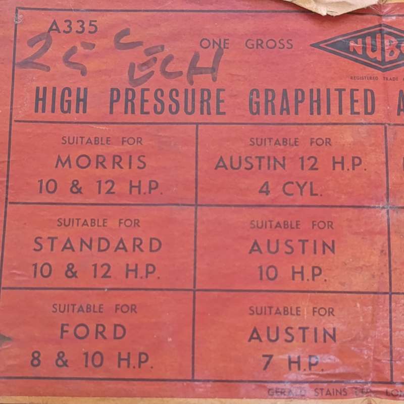 Vintage Nubo High Pressure Graphited Asbestos flange Gaskets