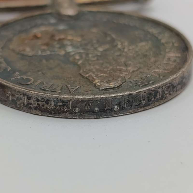 Set of WW2 Red Cross Medic Medal set issued to 161584 J.W.N Fourie