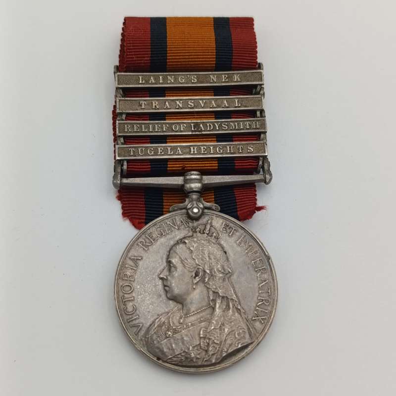 Boer War QSA Queen South Africa medal with 4 clasps issued to 119 TPR