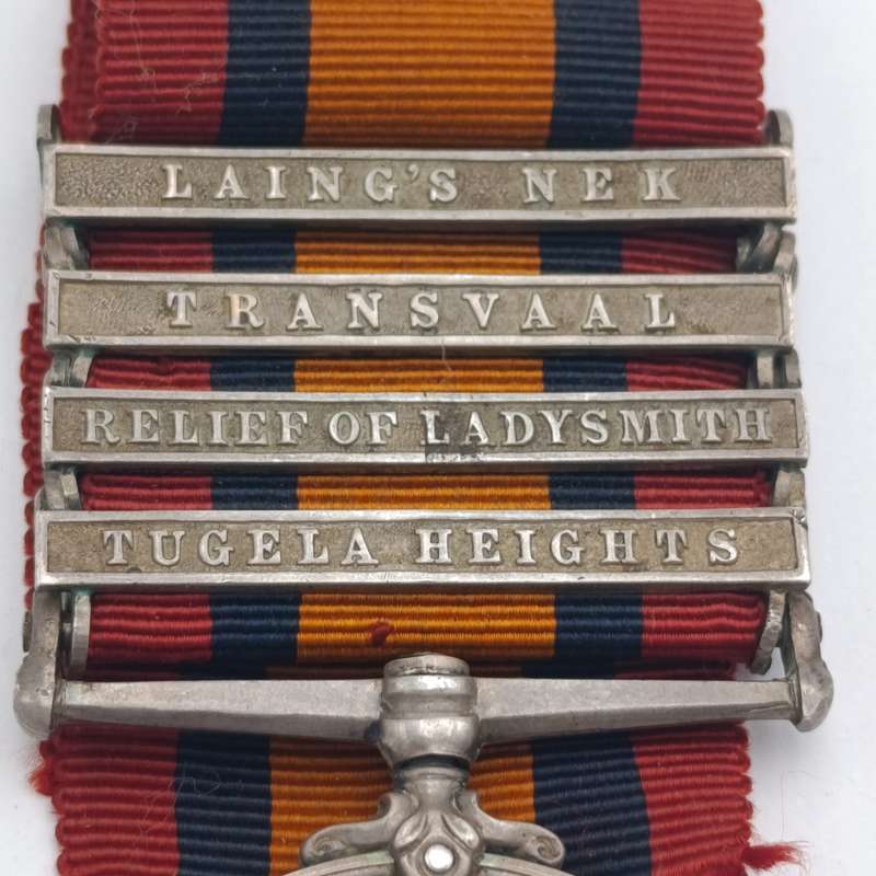 Boer War QSA Queen South Africa medal with 4 clasps issued to 119 TPR