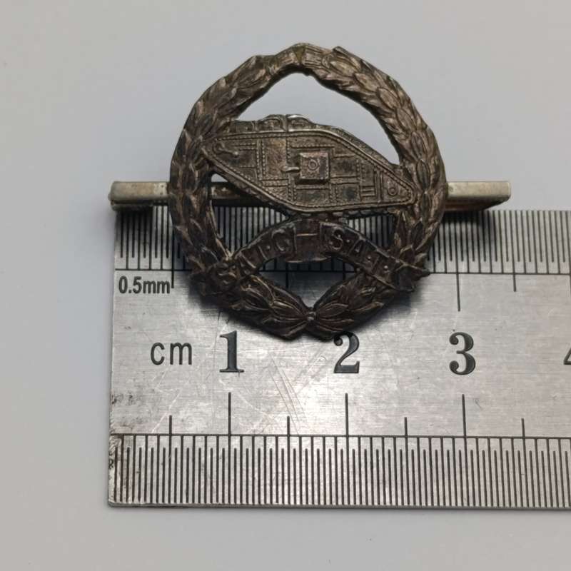 Sterling silver SA Tank Corps sweetheart badge
