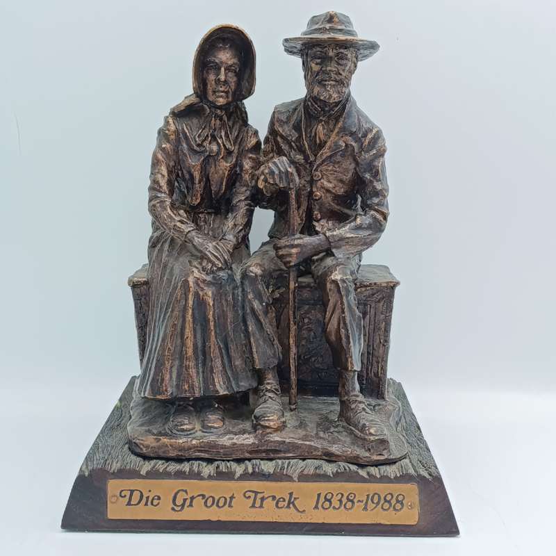 Original Proof Phil Potgieter Die Groot Trek 1838-1988 resin sculpture