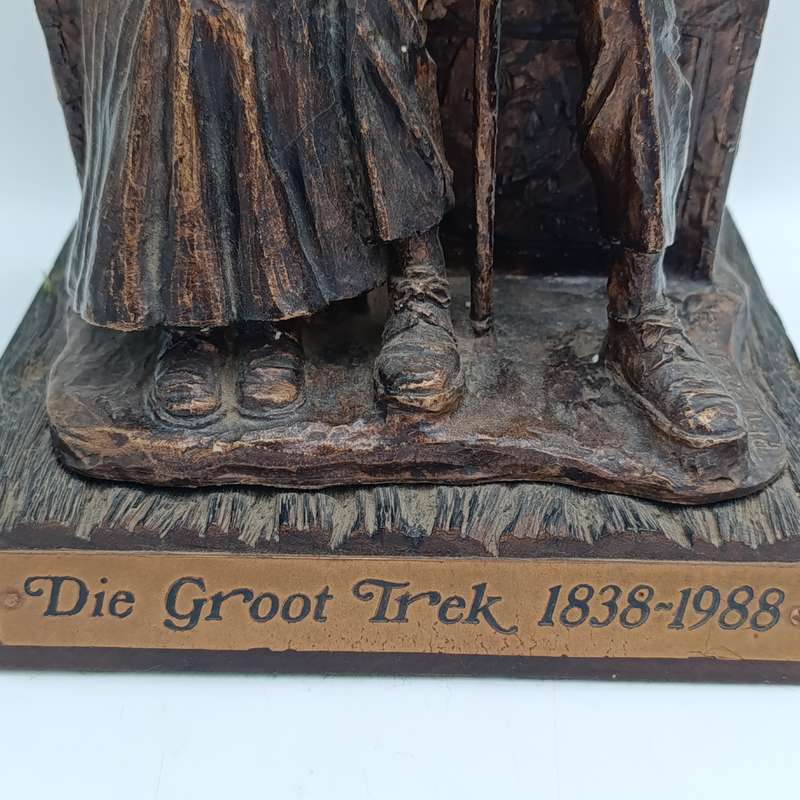 Original Proof Phil Potgieter Die Groot Trek 1838-1988 resin sculpture