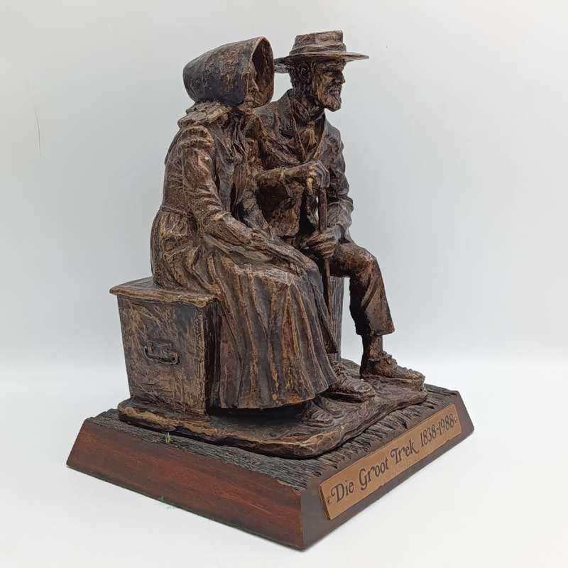 Original Proof Phil Potgieter Die Groot Trek 1838-1988 resin sculpture