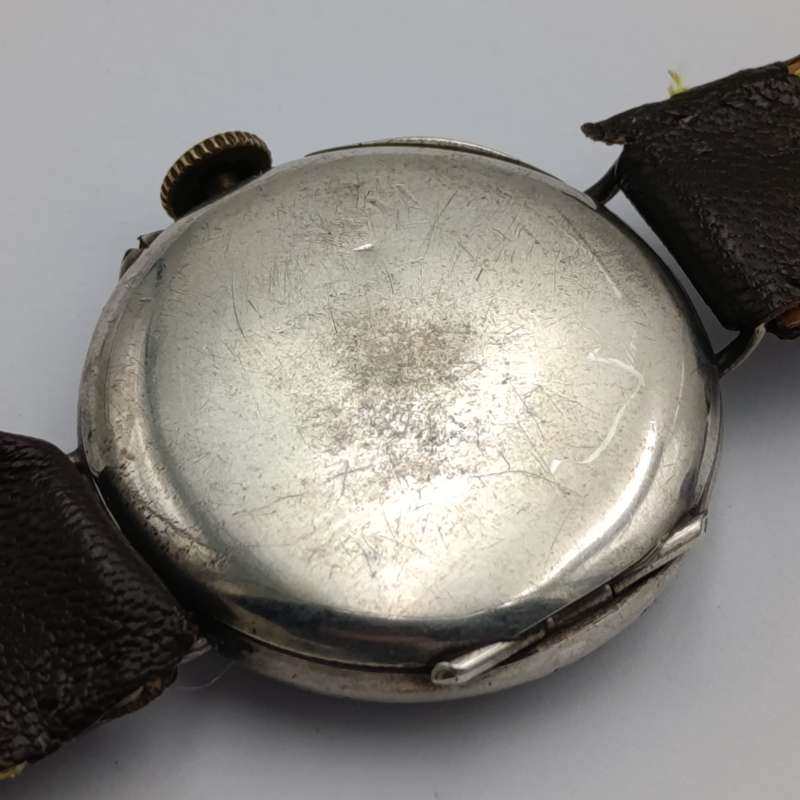 Antique Waltham silver trench watch - not working