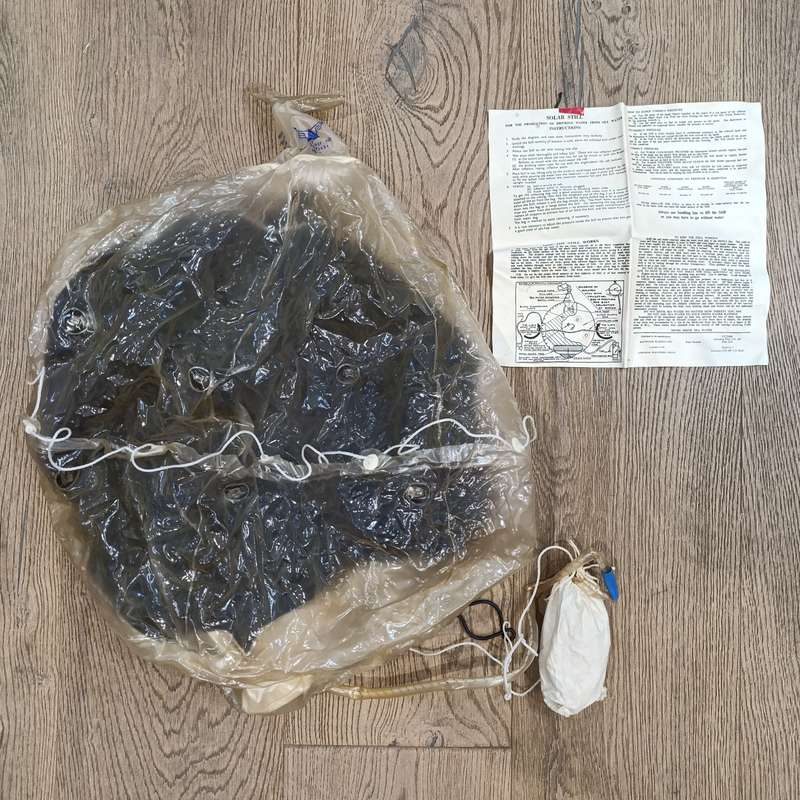 Unused Saltwater Solar Still with instructions