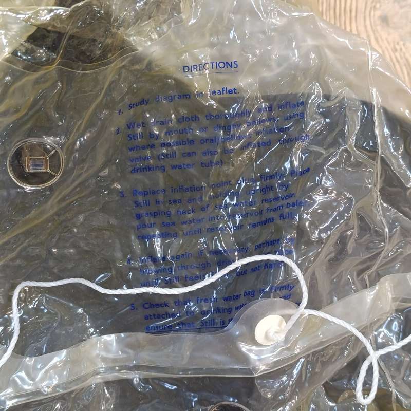 Unused Saltwater Solar Still with instructions