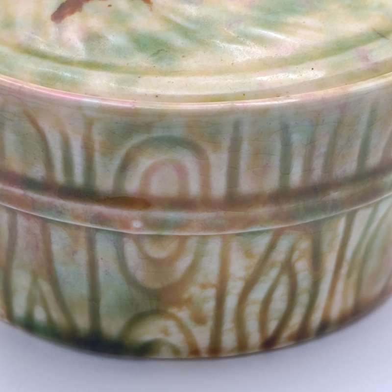 Vintage Royal Art pottery Longton bowl with cow lid