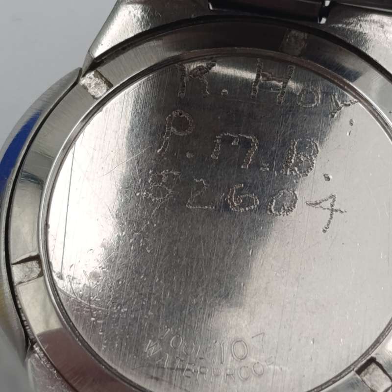 Vintage Omega Automatic Geneve day/date mens watch with blue dial - working