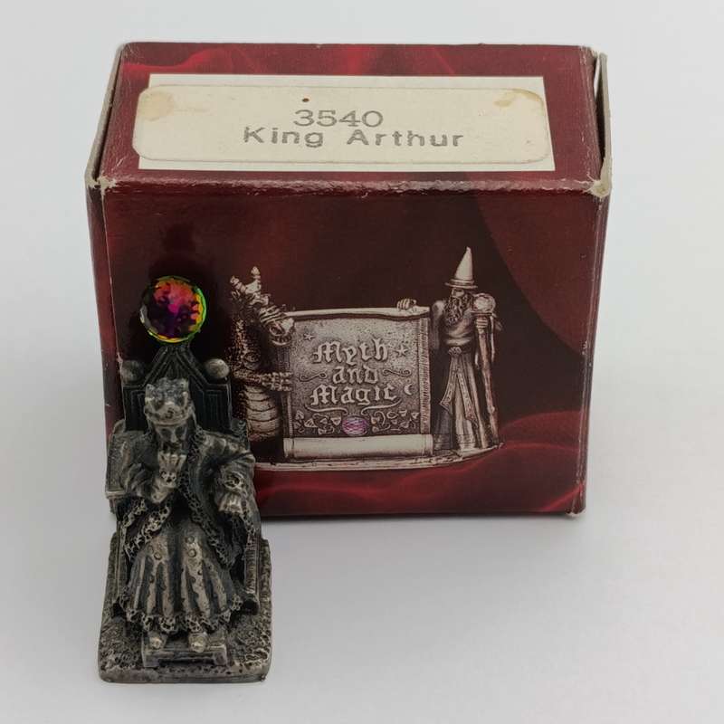 The Tudor Mint Meth and Magic King Arthur figurine in box