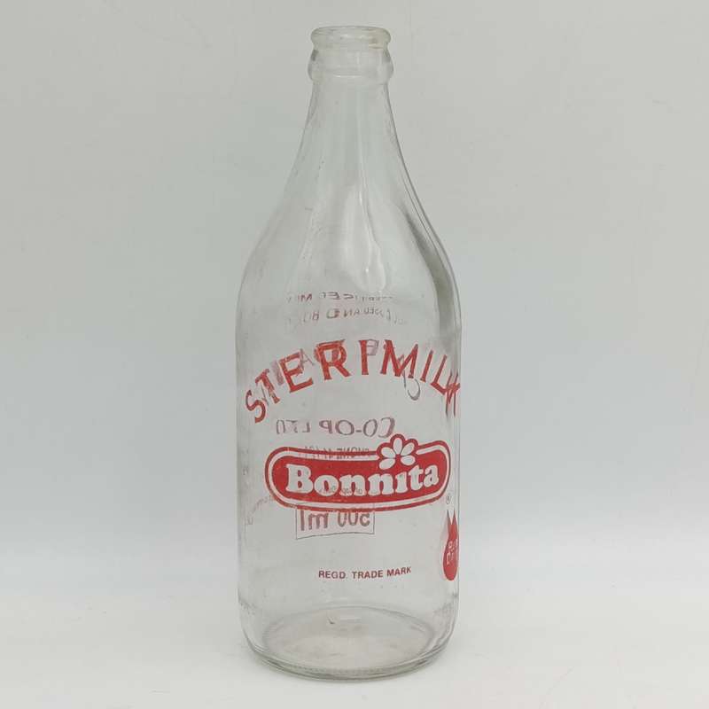 Vintage Bonnita Sterimilk glass bottle 500ml