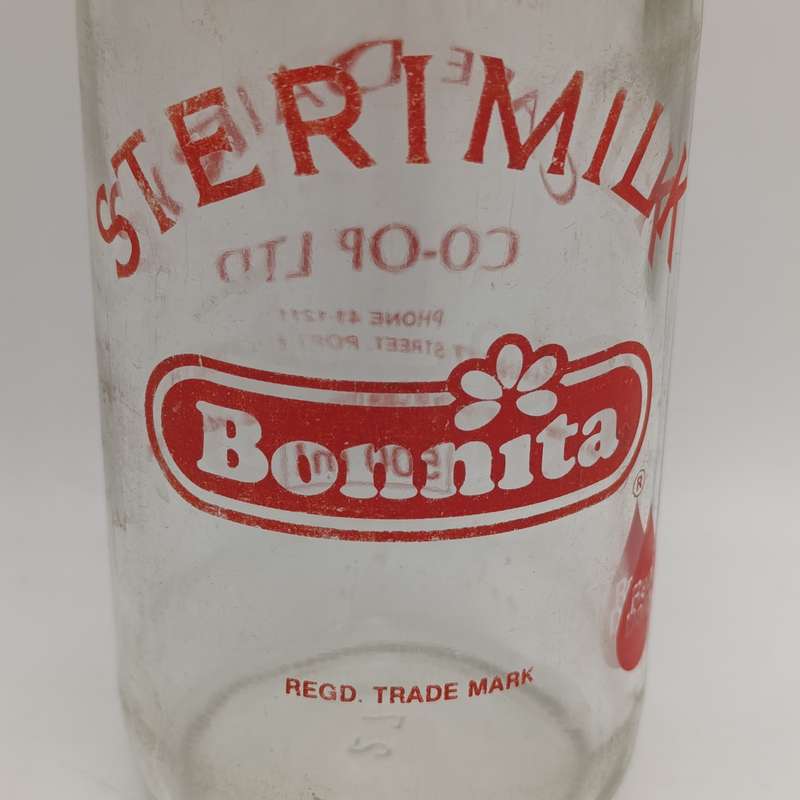 Vintage Bonnita Sterimilk glass bottle 500ml