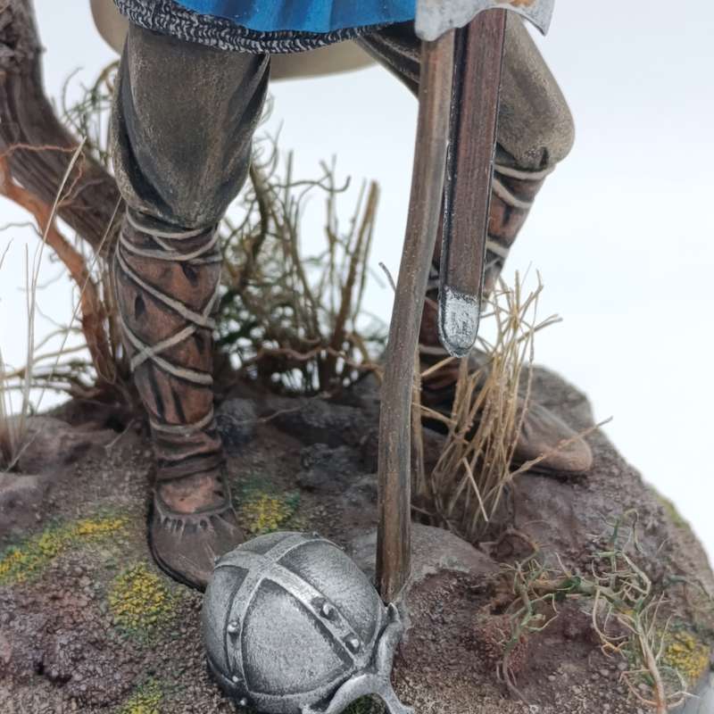 Amati Anglo Saxon warrior handpainted figurine - signed by artist