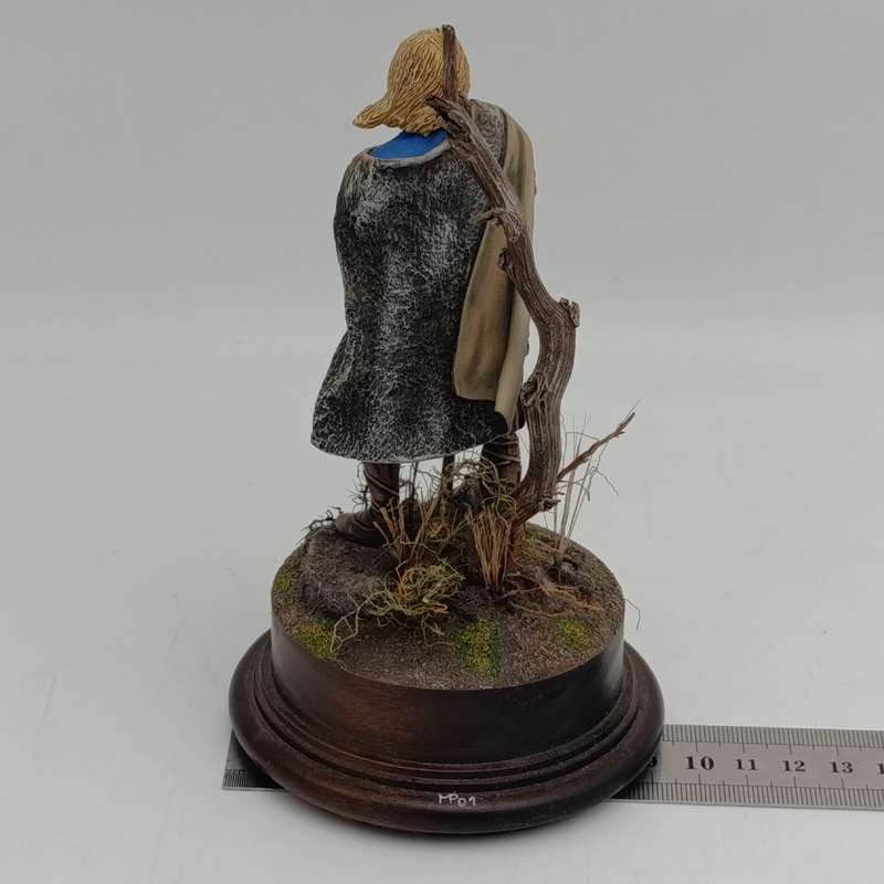 Amati Anglo Saxon warrior handpainted figurine - signed by artist